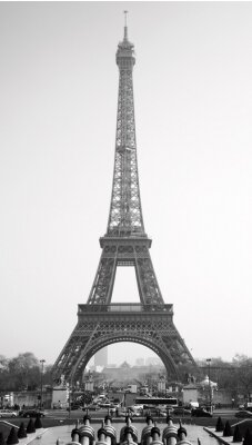 Fotobehang Monochrome Eiffeltoren