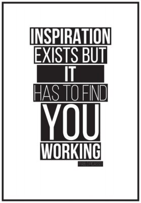 Poster Monochrome motivatie over inspiratie