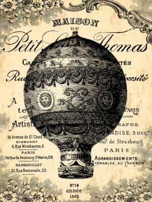 Poster Montgolfière ballon