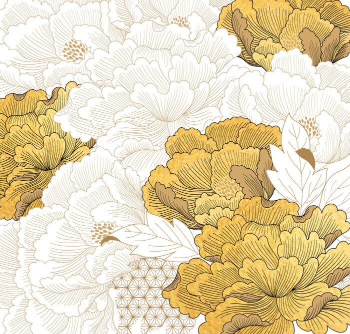 Poster Mooi bloemenpatroon