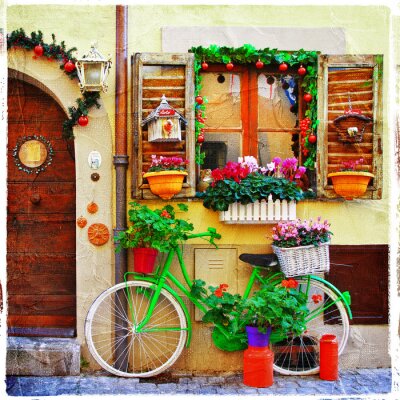 mooie straten van kleine Italiaanse dorpen