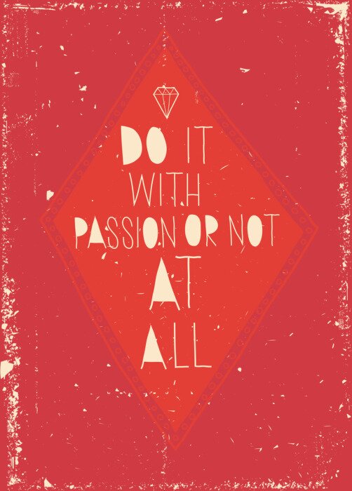 Poster Motiverende ansichtkaart met een diamant