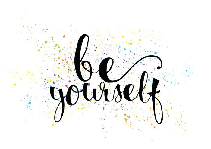 Poster Motiverende tekst met kleurrijke accenten