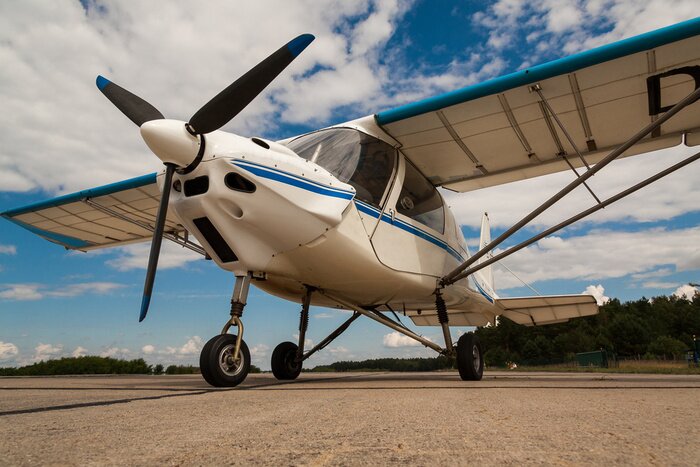 Poster Motorflugzeug