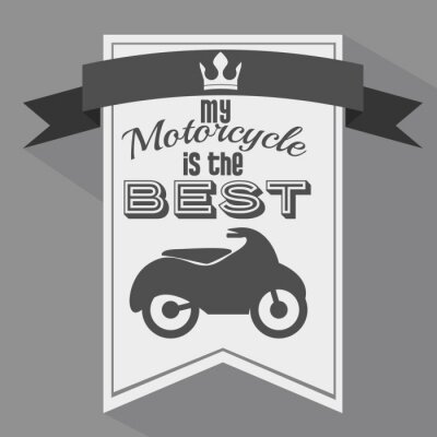 Poster motorrijder ontwerp