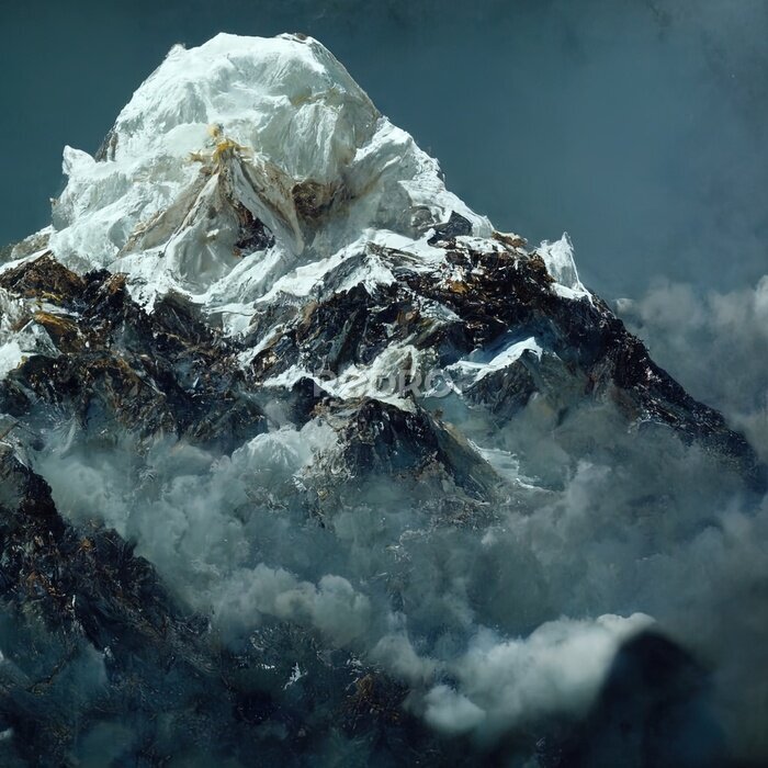 Poster Mount Everest piek