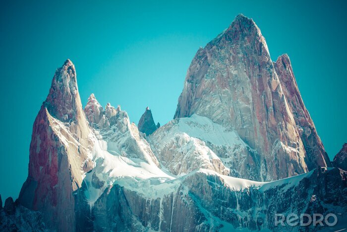 Poster Mt. Fitz Roy, Los Glaciares National Park, Patagonië, Argentinië