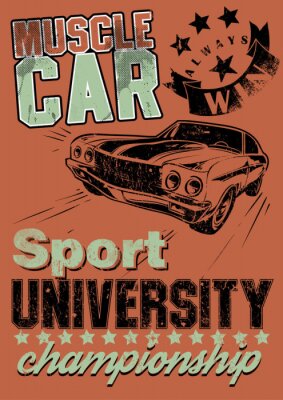 Poster Muscle car
