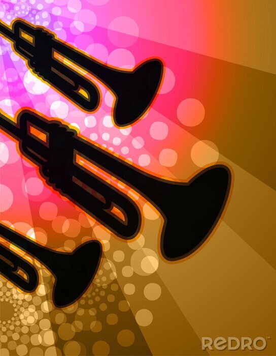 Poster Muziek en blaasinstrumenten