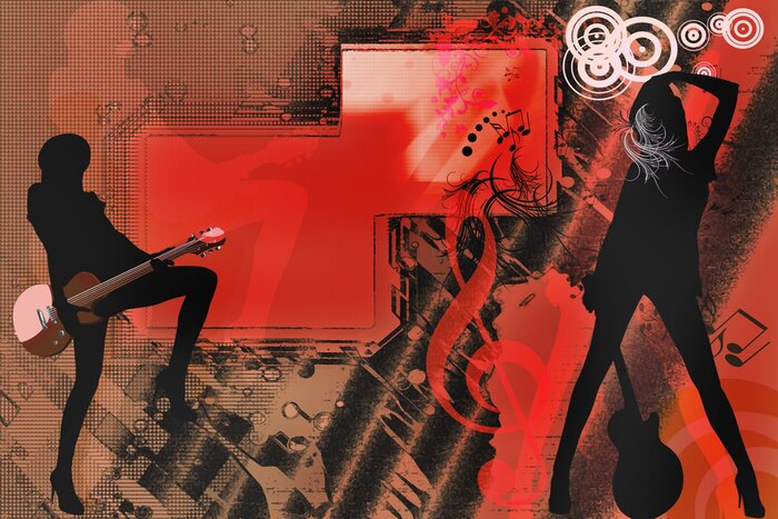 Poster Muziek en gitaristen