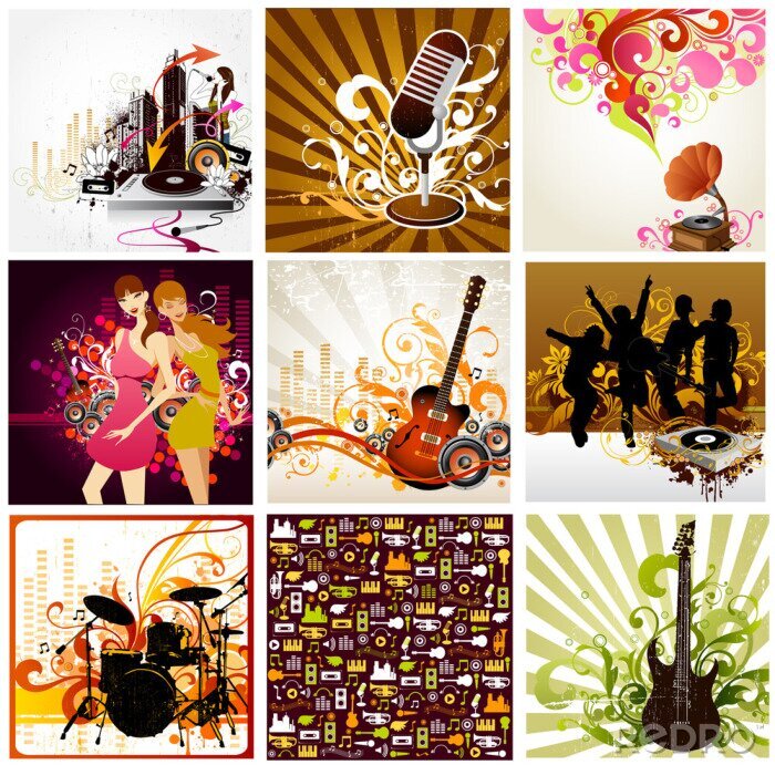 Poster Muziek en muzikale thema's