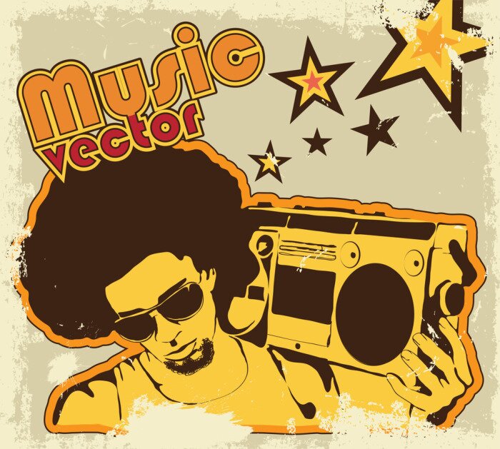 Poster Muziek en radio