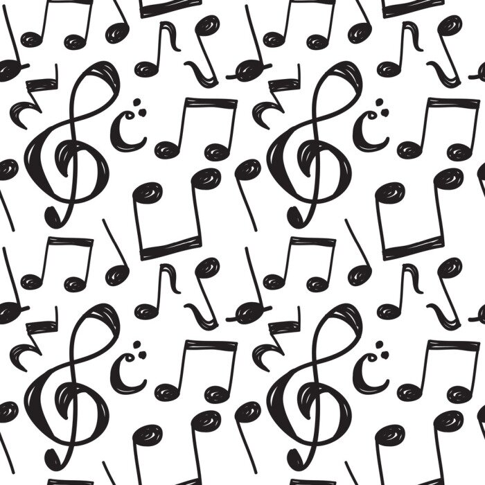 Poster Muziek noot achtergrond