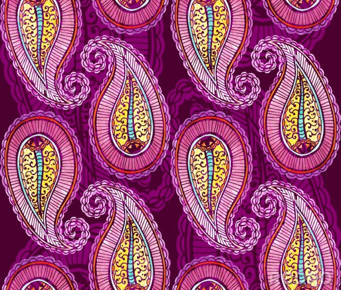 Poster Naadloze aquarel achtergrond