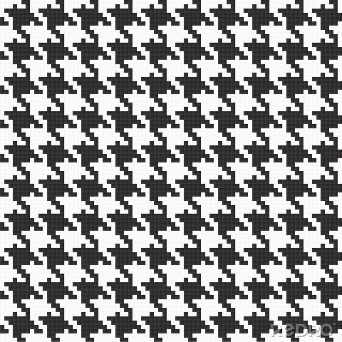 Poster Naadloze Patroon van Houndstooth