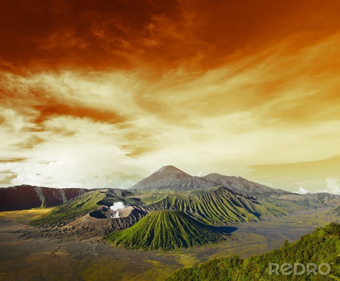 Poster Natuur en vulkanische landschappen