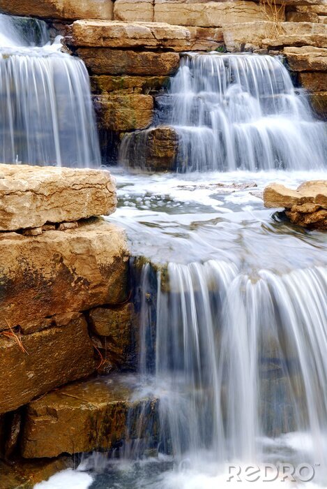 Poster Natuur met waterval