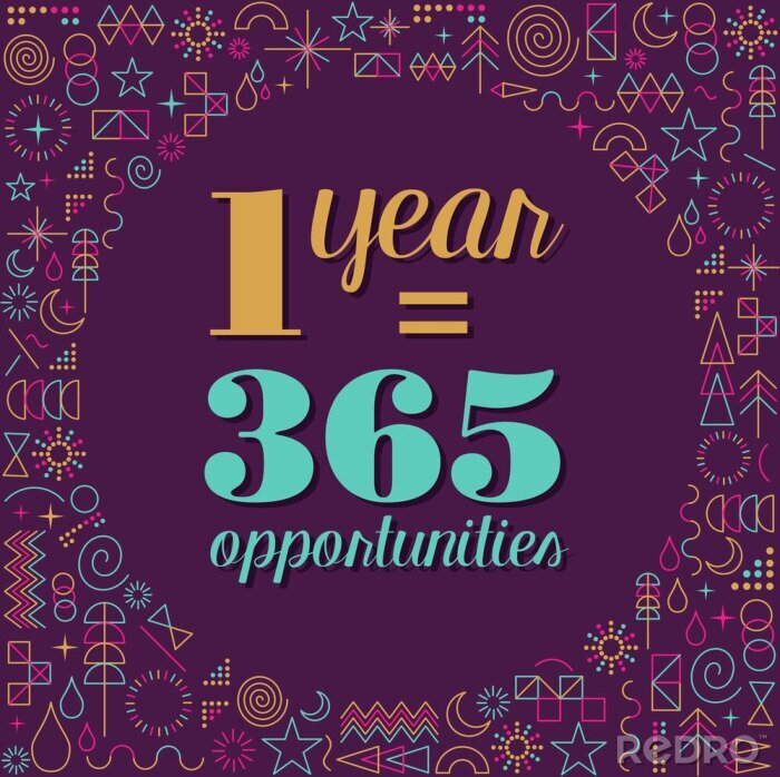 Poster New year inspiration quote poster design