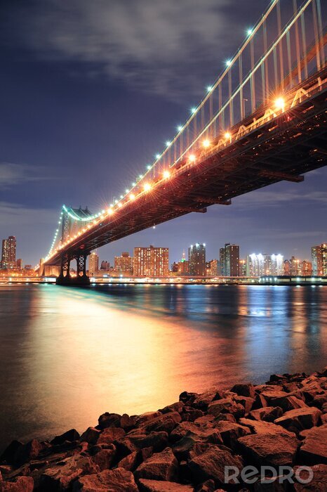 Poster New York City Manhattan Bridge