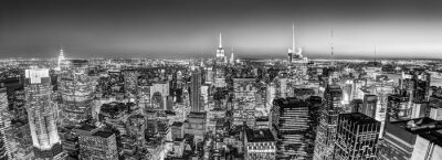 New York City Manhattan skyline van het centrum.