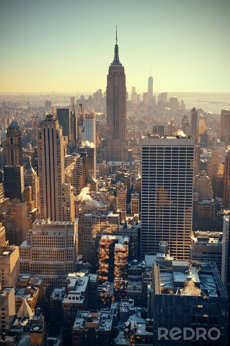 Poster New York City wolkenkrabbers