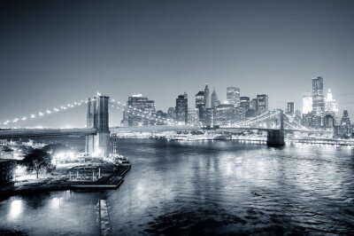 New York zwart-wit landschap