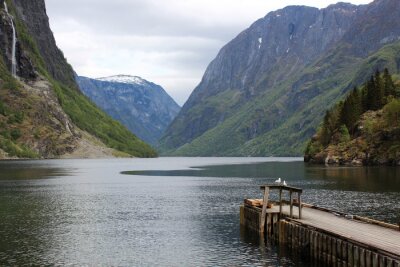 Poster Noors meerlandschap