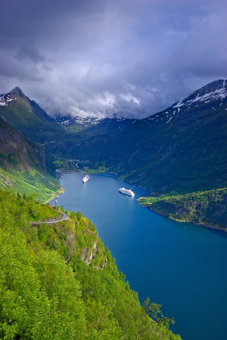 Poster Noors natuurlandschap