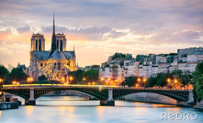 Poster Notre Dame de Paris, France