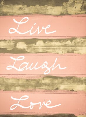 Poster Ondertitels Live Laugh Love