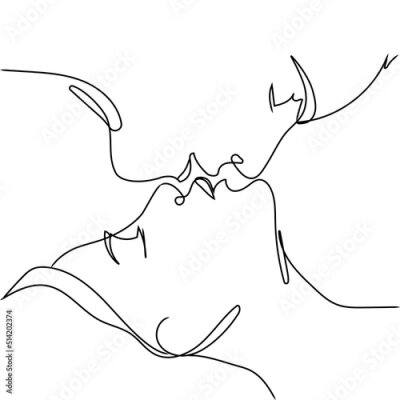 Poster Onschuldige kus