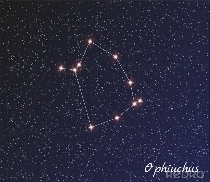 Poster Ophiuchus sterrenbeeld