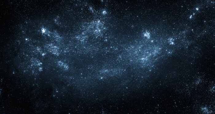 Poster Opstelling van hemelse sterren aan de hemel