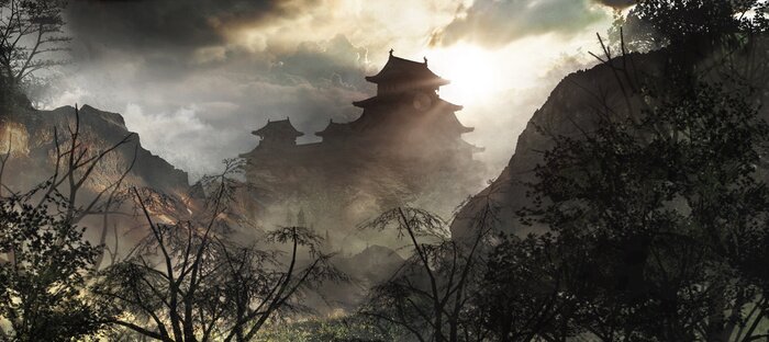 Poster oriëntaalse architectuur