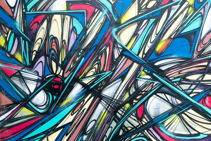 Poster Originele graffiti en kleuren