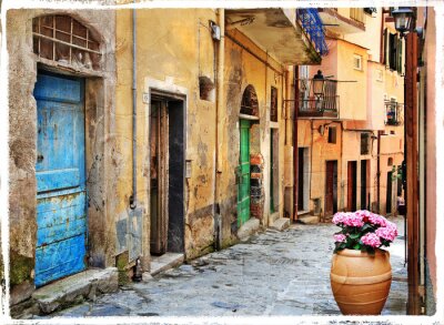 Oude retro Italiaanse straten