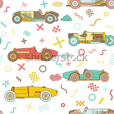 Poster Oude sportwagens