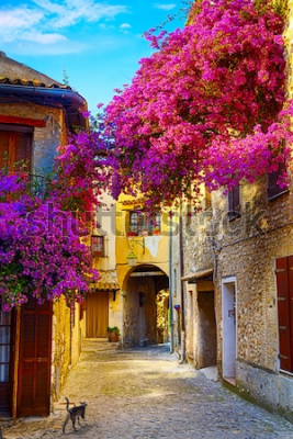 Poster Oude straatjes in de pittoreske Provence