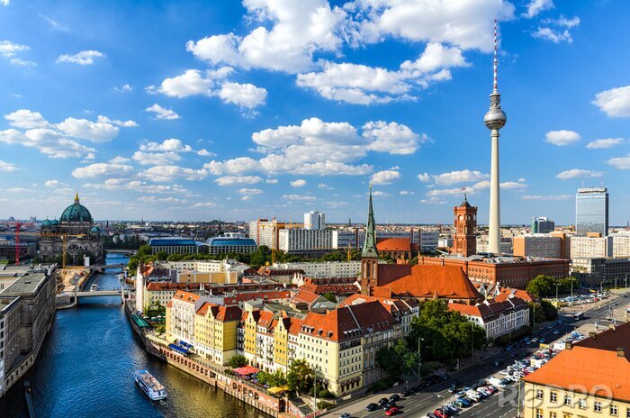 Poster Panorama van Berlijn