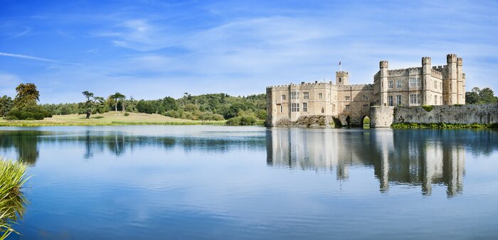 Poster Panorama van een paleiskasteel in Engeland
