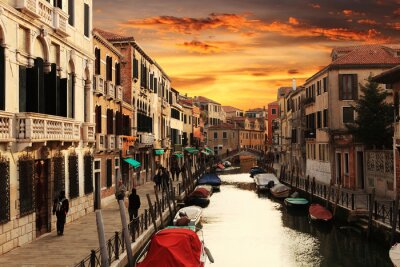 Panoramisch uitzicht op het Canal Grande
