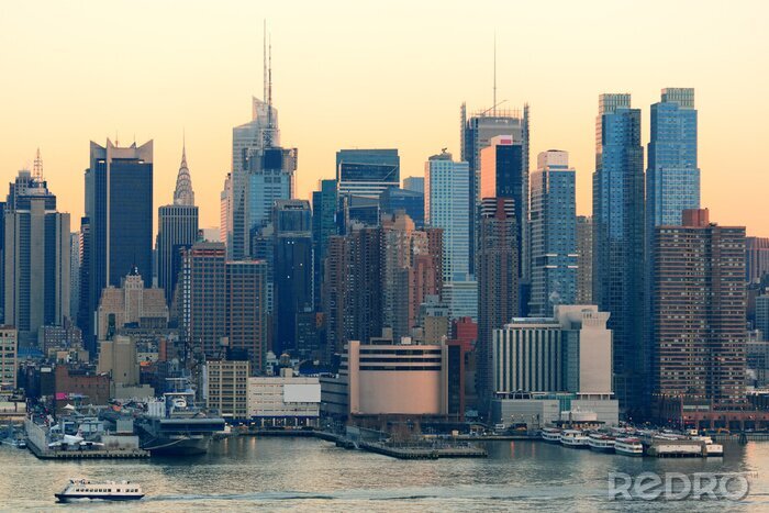 Poster Panoramisch uitzicht op New York City