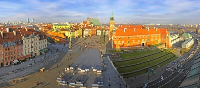 Panoramisch uitzicht op Warschau