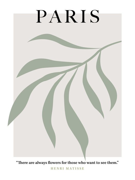 Poster Parijs blad poster