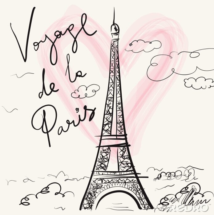 Poster Parijs Eiffeltoren