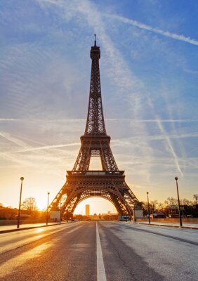 Parijs Eiffeltoren en de straat