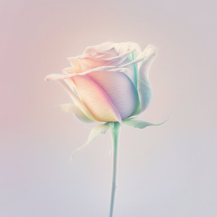 Poster Pastelroze knop