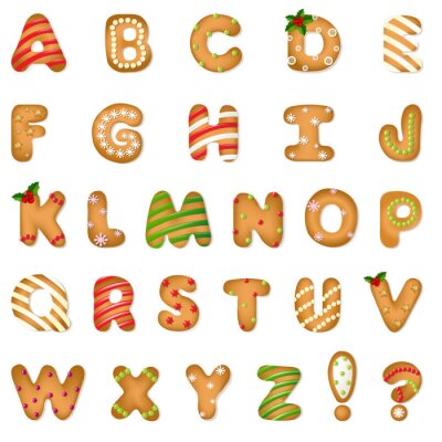 Poster Peperkoek alfabet