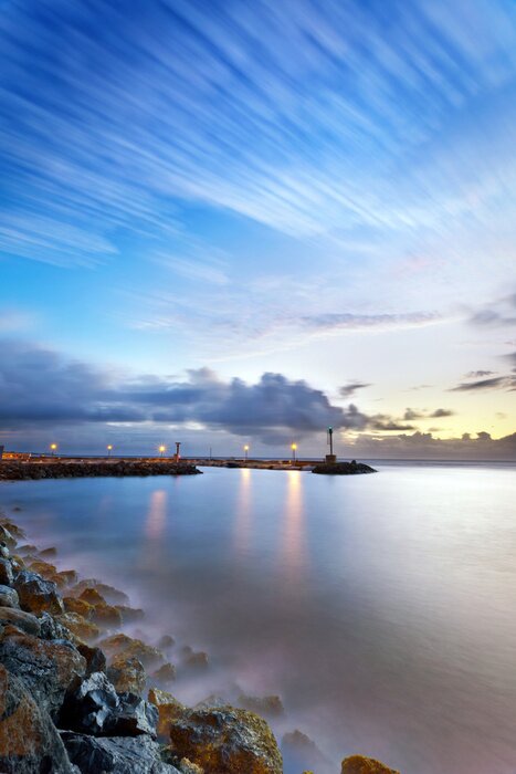 Poster Pier op een prachtig landschap