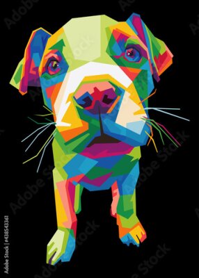 Poster Pitbull-puppy
